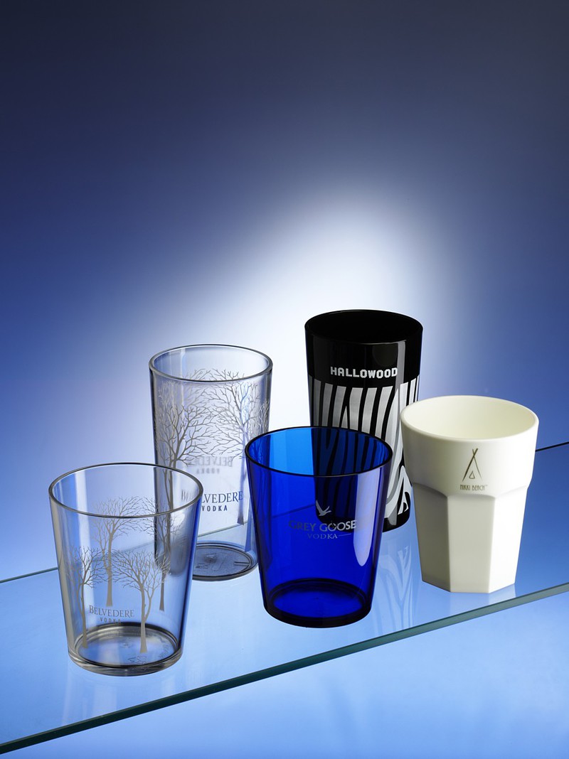 Bespoke Custom Made Branded Plastic Glasses UK