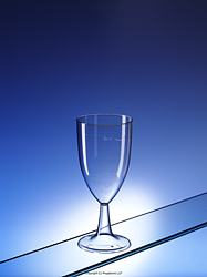 '702010': One piece tulip wine glass CE lined at 125ml and 175ml (Regalzone UK)