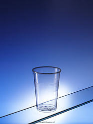 Plastic half pint glass for wholesalers (Regalzone UK)