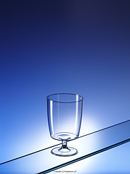'1420' 220ml one piece disposable plastic wine glass (Regalzone UK)