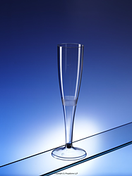 '428': Standard size disposable champagne flute for wholesalers (Regalzone UK)